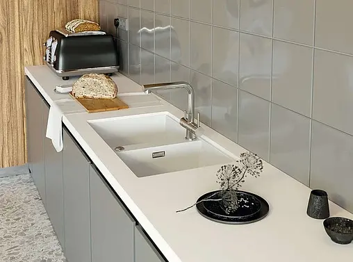 Мойка кухонная Omoikiri Kitagawa 83-2-U-WH белый 4993809