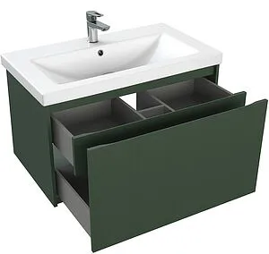 Тумба-умывальник подвесная Cersanit Grande 80 зеленый 64303+S-UM-COM80/1-w, 5
