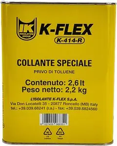 Клей для материалов изоляционных 2,6л K-FLEX K-414 850CL020004 Клей для материалов изоляционных 2,6л K-FLEX K-414 850CL020004, 1