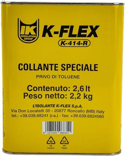 Клей для материалов изоляционных 2,6л K-FLEX K-414 850CL020004