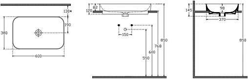 Раковина ISVEA Sott'Aqua 60 белый 10SQ50060SV Раковина ISVEA Sott'Aqua 60 белый 10SQ50060SV