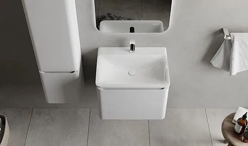 Тумба под умывальник подвесная Raval Welto 60 белый Wel.01.60/P/W/RL