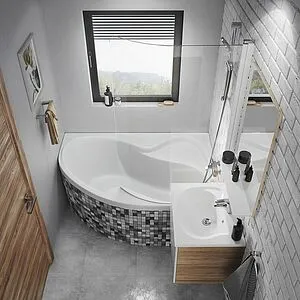 Тумба-умывальник подвесная Ravak SD Rosa II 76 белый/береза X000001294+XJ201176000, 3