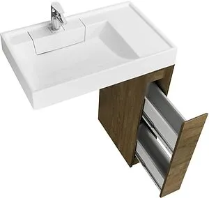 Тумба-умывальник напольная над стиральной машиной Aquaton Лондри 80 дуб кантри 1A2671K1LHDY0+ Тумба-умывальник напольная над стиральной машиной Aquaton Лондри 80 дуб кантри 1A2671K1LHDY0+, 3