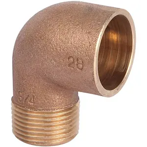 Уголок пайка переходной 28мм x ¾"н Sanha 4092g 140922834 Уголок пайка переходной 28мм x ¾"н Sanha 4092g 140922834, 1