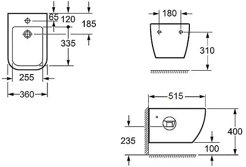Биде подвесное Allen Brau Infinity белый 4.21006.20