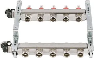 Группа коллекторная с расходомерами 5 отводов 1&quot;в/в x ¾&quot;ек Uni-fitt 450I4305, 5