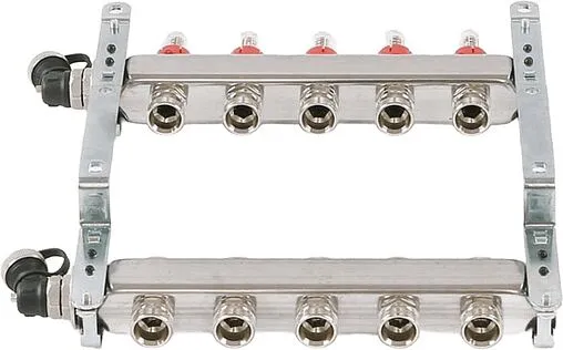 Группа коллекторная с расходомерами 5 отводов 1"в/в x ¾"ек Uni-fitt 450I4305