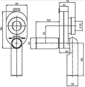 Сифон для писсуара Sanit 31.405.00..0000 Сифон для писсуара Sanit 31.405.00..0000, 2