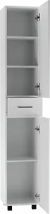 Шкаф-пенал напольный Айсберг Контраст 35 R белый DA2707P, 4