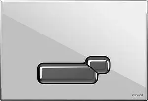 Клавиша смыва для унитаза Cersanit Actis 60170 стекло/белый, 1