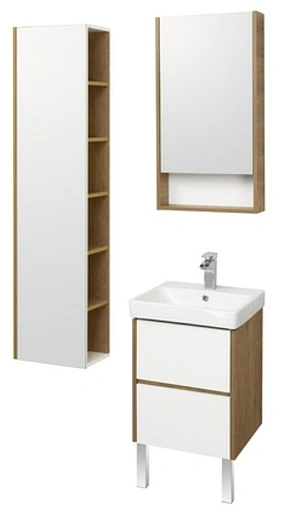 Тумба-умывальник Aquaton Сканди 45 белый/дуб рустикальный 1A2516K0SDZ90