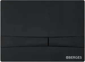 Клавиша смыва для унитаза BERGES Novum F5 Soft Touch 040055 черный матовый Клавиша смыва для унитаза BERGES Novum F5 Soft Touch 040055 черный матовый, 1