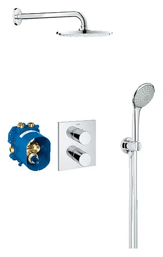 Душевая система с термостатом для душа Grohe Grohtherm 3000 Cosmopolitan хром 34408000