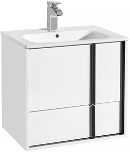 Тумба-умывальник подвесная Aquaton Ривьера 60 белый матовый 1A2388K1RVX20, 1