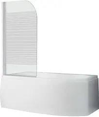 Шторка на ванну 750мм прозрачное, матовое стекло Roltechnik SCREEN/750 4000222