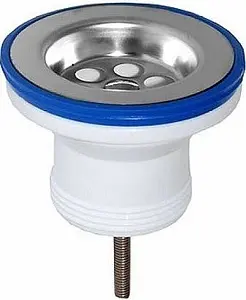 Выпуск для раковины с решеткой VIRPlast полированная сталь 30980641 Выпуск для раковины с решеткой VIRPlast полированная сталь 30980641, 1