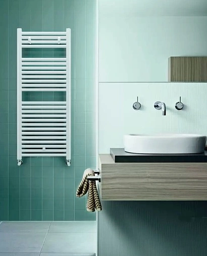 Полотенцесушитель водяной лесенка Lazzarini Roma 1230х500 белый 386356