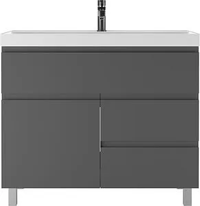 Тумба под умывальник напольная Домино Graffo 100 графит DGr2411T, 2