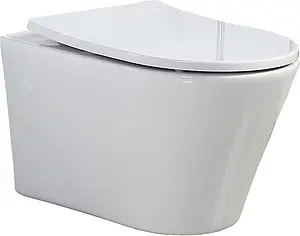 Унитаз подвесной безободковый BelBagno Flay-R белый BB506CH, 1