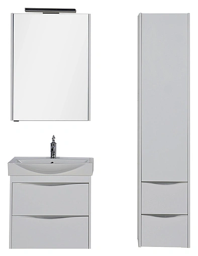 Шкаф-зеркало Aquanet Франка 65 R белый 00183043