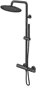 Душевая система с термостатом для душа Gattoni Circle Two чёрный матовый KIT/TS60NO Душевая система с термостатом для душа Gattoni Circle Two чёрный матовый KIT/TS60NO, 1