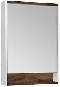 Шкаф-зеркало Aquaton Капри 60 таксония темная/белый 1A230302KPDB0, 1