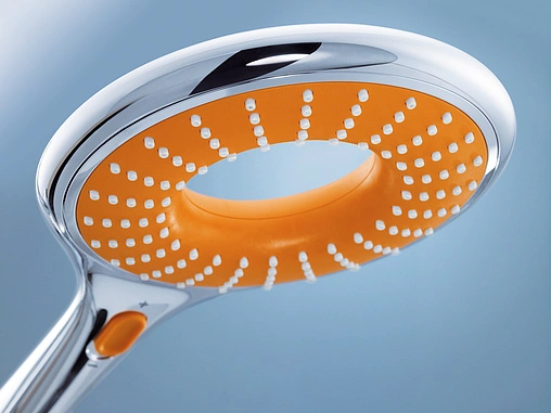 Лейка ручного душа Grohe Rainshower Icon хром/оранжевый 27444000 Лейка ручного душа Grohe Rainshower Icon хром/оранжевый 27444000