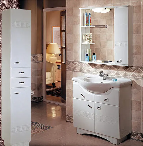 Шкаф-пенал напольный Aquaton Аттика 30 белый 1A134803AT010