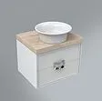 Тумба-умывальник подвесная Kerama Marazzi Canaletto 60 белый CN.60\M+