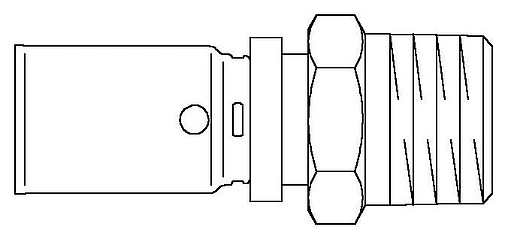 Муфта пресс переходная 16мм x ½&quot;н Oventrop Cofit P 1512043