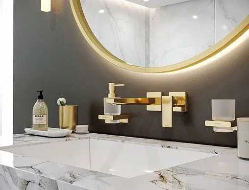 Дозатор для жидкого мыла Hansgrohe AddStoris полированное золото 41745990