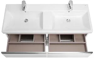 Тумба-умывальник подвесная Roca The Gap 120 белый глянец ZRU9307637+A3270YS000 Тумба-умывальник подвесная Roca The Gap 120 белый глянец ZRU9307637+A3270YS000, 4