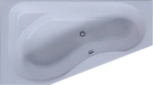 Ванна акриловая Aquatek Медея 170х95 L с фронтальной панелью, с каркасом (вклеенный) MED180-0000037, 1