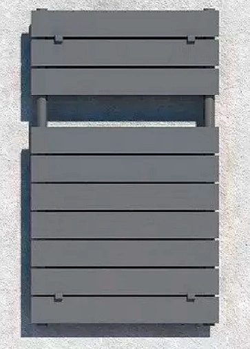 Полотенцесушитель водяной лесенка Lazzarini Palermo 840х500 антрацит матовый 386975