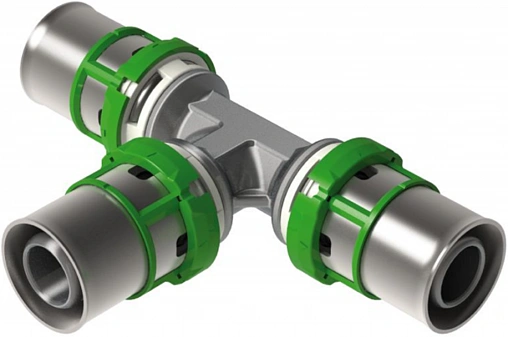 Тройник пресс соединительный 32мм Comap MultiSkin 7130W32 Тройник пресс соединительный 32мм Comap MultiSkin 7130W32