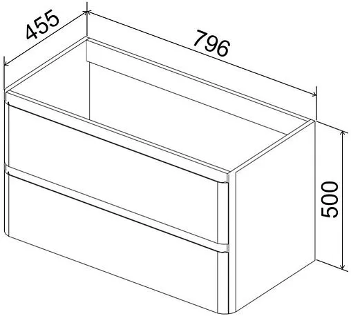 Тумба-умывальник подвесная BelBagno ALBANO 80 Cemento Verona Grigio ALBANO-800-2C-SO-CVG+