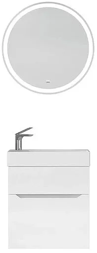 Тумба под умывальник подвесная Raval Brik 55 белый Brk.01.55/P/W/RL