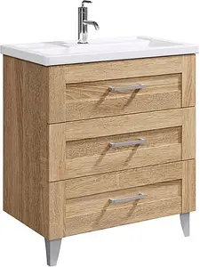 Тумба-умывальник напольная Aqwella Foster 70 дуб сонома FOS01073DS+187813, 1