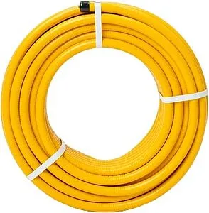 Труба гофрированная из нержавеющей стали отожженная Kofulso 25мм в желтой оплетке бухта 30м 25ПМ Труба гофрированная из нержавеющей стали отожженная Kofulso 25мм в желтой оплетке бухта 30м 25ПМ, 5