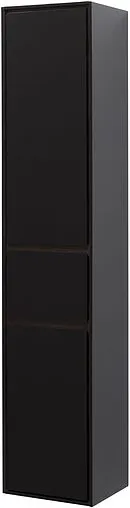 Шкаф-пенал подвесной Aquanet Милан 35 R чёрный глянец 00306377