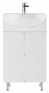 Тумба-умывальник напольный Айсберг Промо 50 белый DP2601T+4607152360141, 3