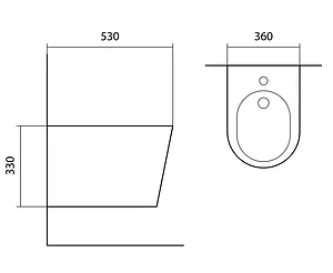 Биде подвесное Aquatek Вега черный матовый AQ1057-MB, 2