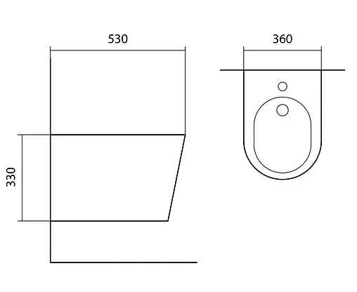 Биде подвесное Aquatek Вега черный матовый AQ1057-MB
