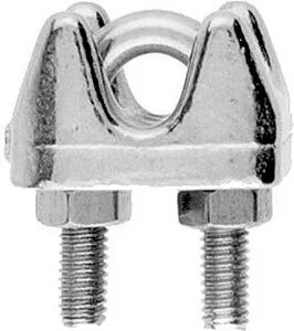 Зажим для троса из нержавеющей стали 4мм Belamos DIN741 DIN4 Зажим для троса из нержавеющей стали 4мм Belamos DIN741 DIN4, 1