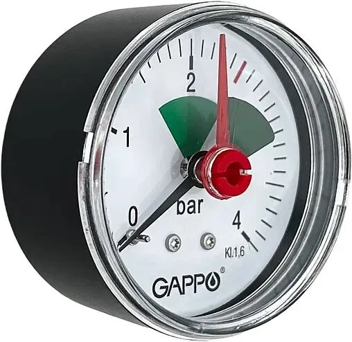 Манометр аксиальный Gappo 50мм 4 бар ¼&quot; G1471.4