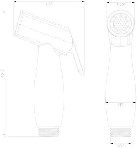 Гигиенический душ со смесителем Swedbe Platta хром 5526 Гигиенический душ со смесителем Swedbe Platta хром 5526, 4