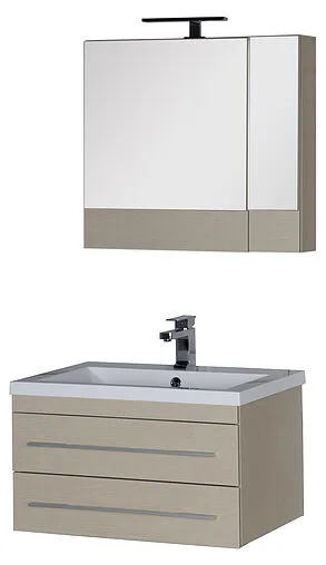 Шкаф-зеркало Aquanet Нота 75 L светлый дуб 00158857