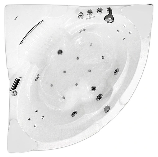 Ванна акриловая с гидромассажем Gemy 152x152 G9082 K