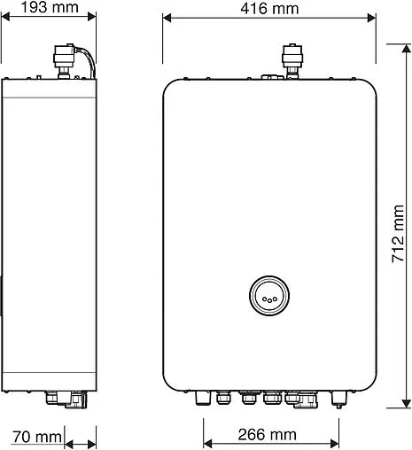 Котел электрический одноконтурный 18кВт Bosch Tronic Heat 3000 18 solo 7738502580 Котел электрический одноконтурный 18кВт Bosch Tronic Heat 3000 18 solo 7738502580